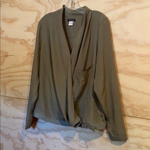 Olive green long sleeve Venus top